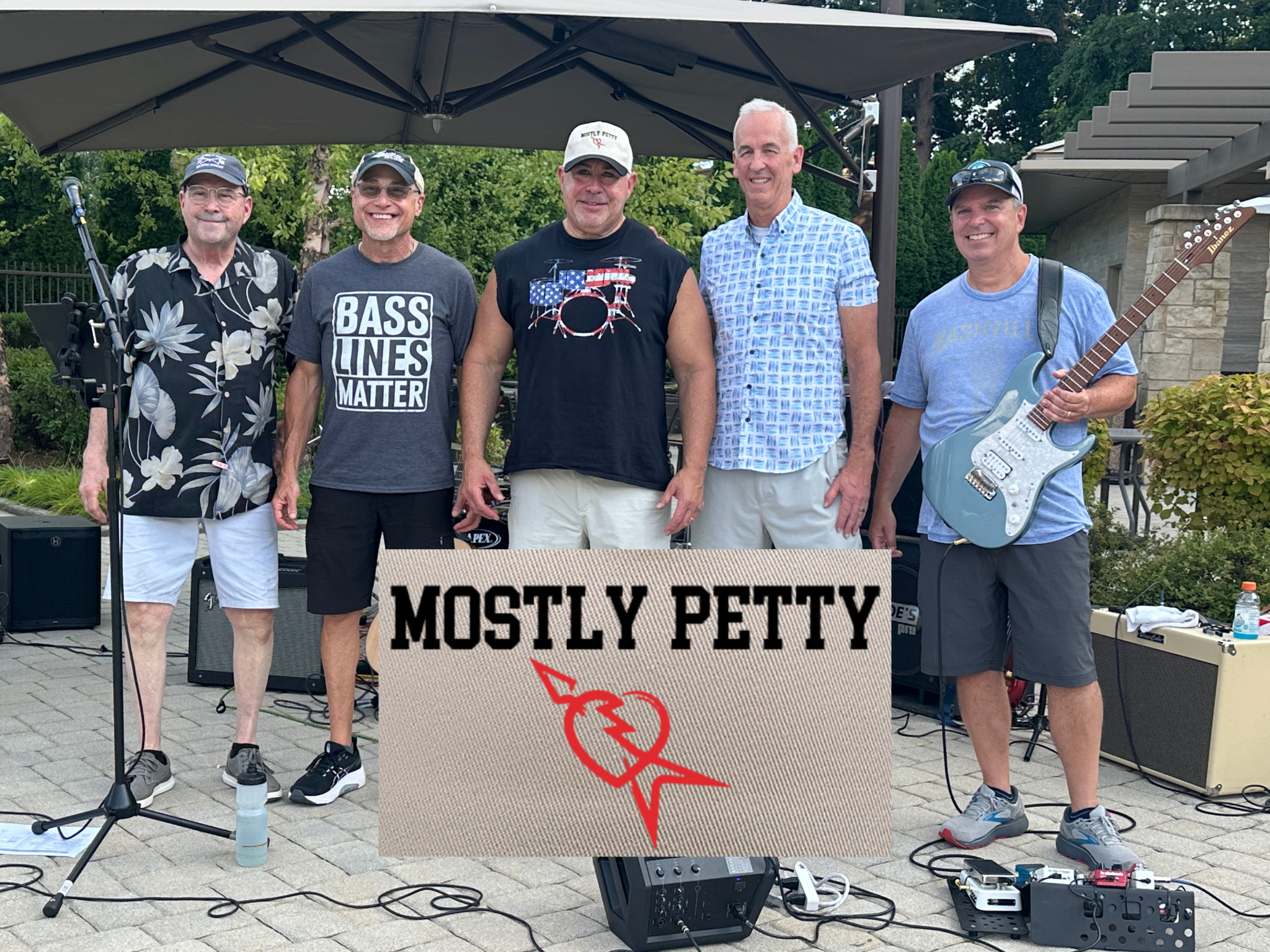 musicians in live band