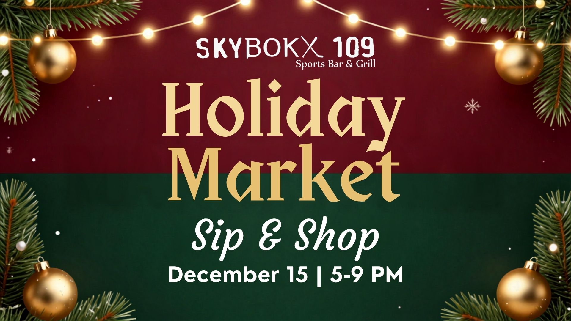 Holiday Market Flyer
