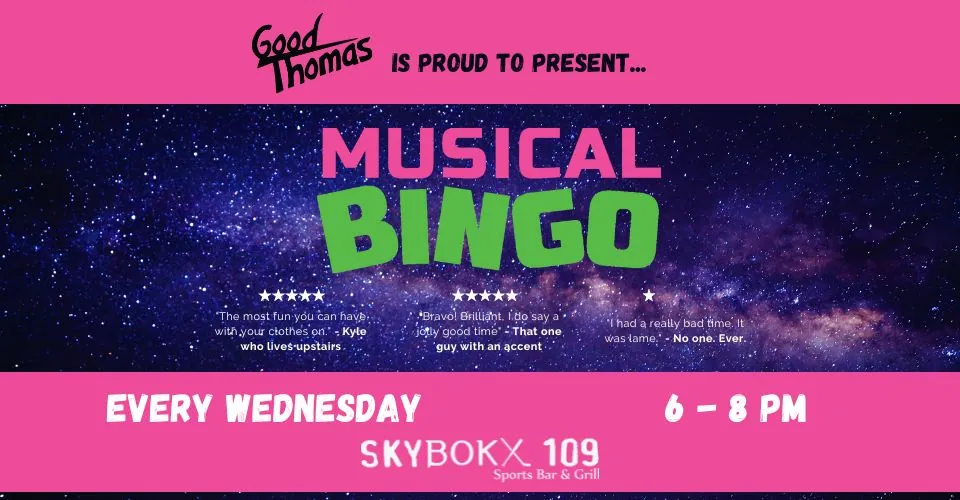 image advertising musical bingo
