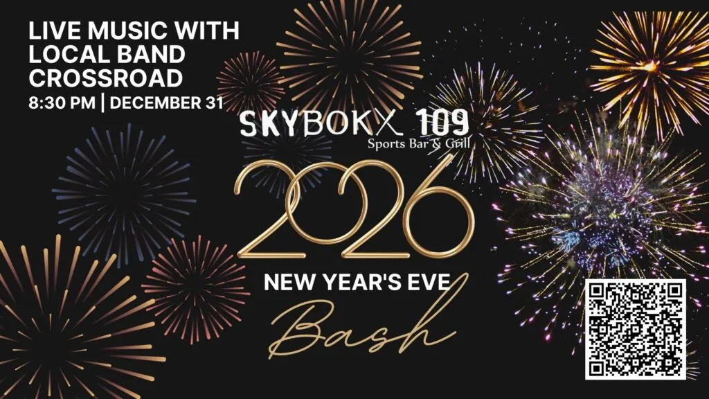 New Year’s Eve Party – Live Band at SKYBOKX 109 in Natick